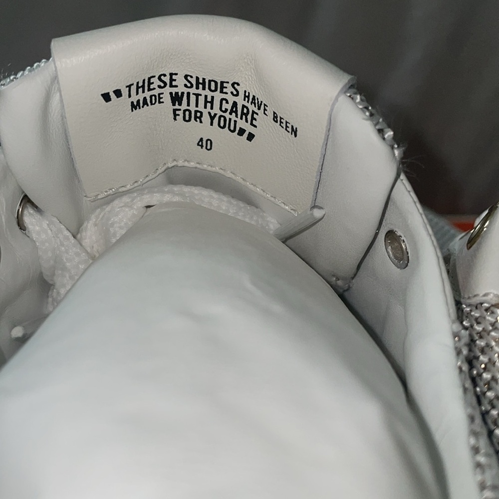 NWT VOILE BLANCHE COSMO SPORT Sneakers With Heel in White-Platinum - Picture 11 of 16